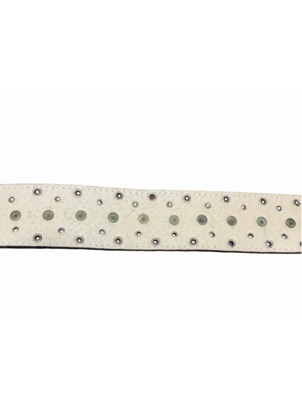 Avignon Studded Leather Belt – Genuine Leather, Made in Spain, Size Small